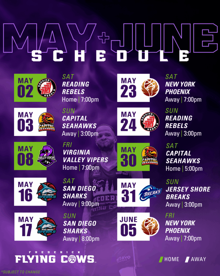 Flying Cows 2026 Season Schedule (10)