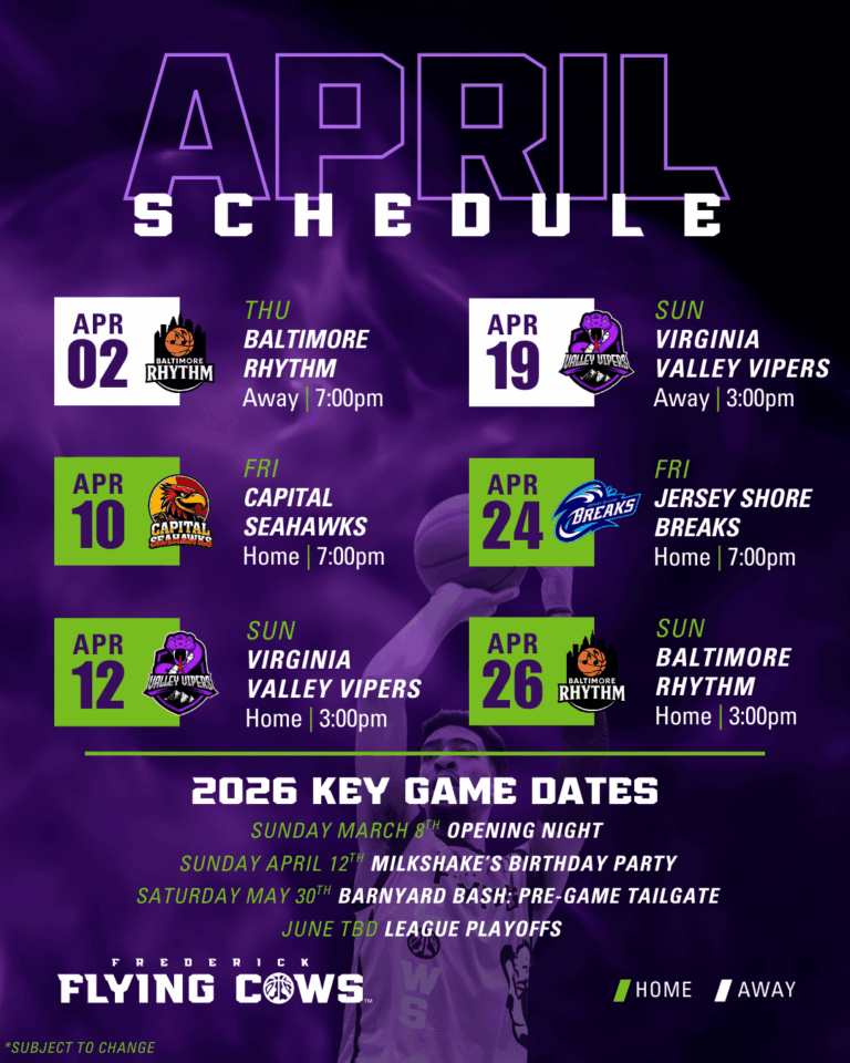 Flying Cows 2026 Season Schedule (9)